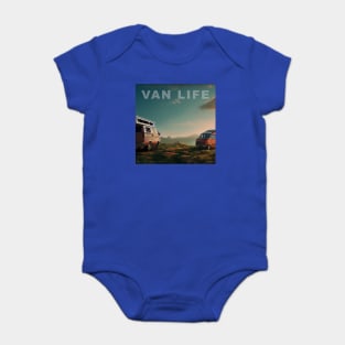 Van Life Camper RV Outdoors in Nature Baby Bodysuit